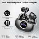 Wireless Earbuds, 2026 3D-Stereo Bluetooth 5.4 Headphones Deep Bass Ear Bud, 4 ENC Noise Cancelling Mic, 40+Hrs USB-C Earphones, IP-X7 Waterproof Headset for Sport Workout Gym Laptop Pad Android iOS