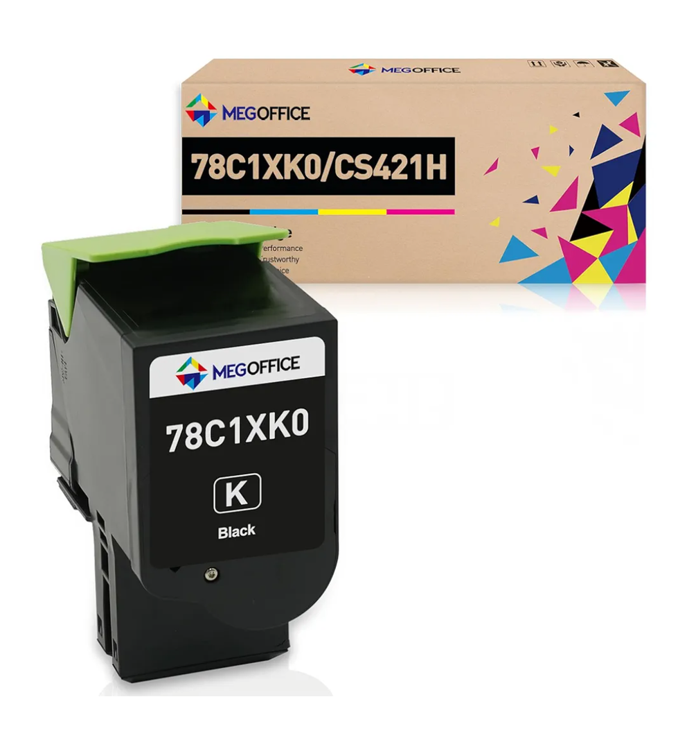 Compatible Toner Cartridge for Lexmark 78C1XK0 78C10 Black 8,500 High Yield Toner Cartridge for CS421 CS421dn CS521dn CS622 CS622de CX421 CX522 CX522ade CX622 CX622ade CX625ade (Black,1Pack)