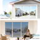 Haton One Way Window Privacy Film, Window Tint for Home with Tools, Static Cling Removable, UV Sun Heat Blocking Reflective Mirror Film, See Out Not in, Silver, 17.5 by 157.4 inch