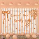 Mindsoft Love at First Spritz Backdrop 3x5 ft Spritz Party Decor, First Time Falling in Love Theme Photo Booth Banner Background for Bridal Shower Wedding Bachelorette Anniversary Engagement