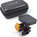 Powerful LED Headlight Headlamp for Dental Loupes Wireless Medical Spotlight with Optical Filter Clip-on Design, Black