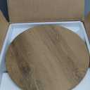 VASAGLE MARIEL Collection - Round Side Table, Small Drink End Table for Small Spaces, Accent Nightstand, Solid Wood Leg, Mid-Century Modern, for Living Room Bedroom, Cloud White ULET293WB02S