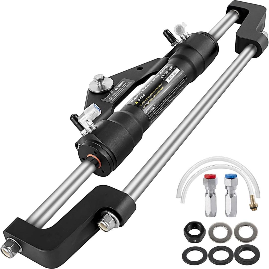 VEVOR Hydraulic Outboard Steering Kit (300HP) size:610*150*95mm