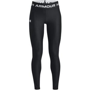 Under Armour Girls' HeatGear Full Length Legging (X-Large, (001) Black / / White)