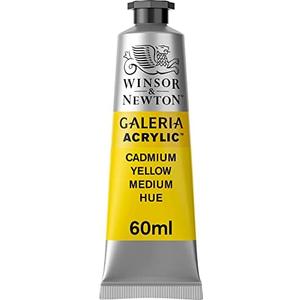Winsor & Newton Galeria Acrylic Color, 60ml (2-oz) Tube, Cadmium Yellow Medium Hue