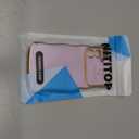 NITITOP Compatible with Samsung Galaxy S23 FE Case Cute Luxury Women Girls Men with Love Heart Electroplated Pattern Curly Wave Frame Raised Camera Shockproof Protection Cover-Lavender Purple