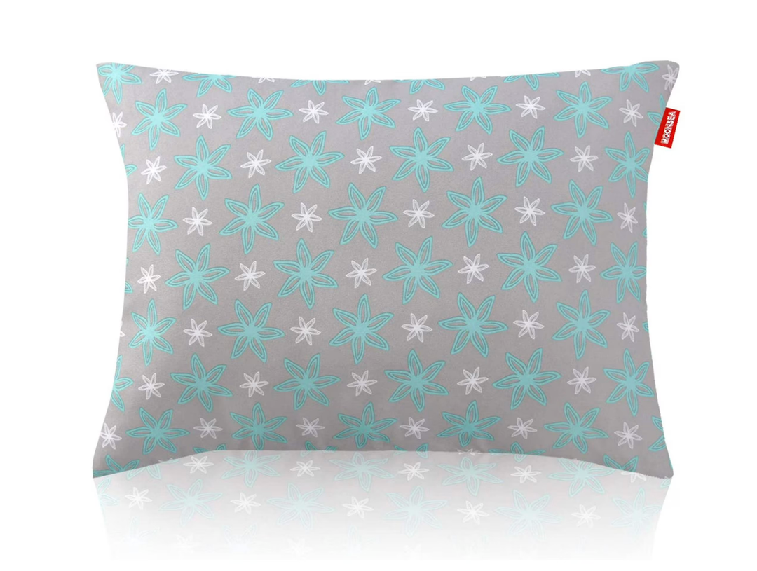 Moonsea Hypoallergenic Ultra Soft Toddler Pillow for Sleeping, 14" x 19" Perfect for Daycare, Travel, Toddler Cot, Flower Print