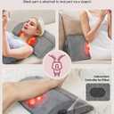 Full Body Massage Mat with Heat, Detachable Neck Massager, Massage Pad with 10 Vibrating Motors, Home Office Use, Gift for Men Women Parents Christmas