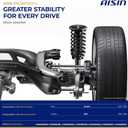 AISIN AFTERMARKET SABFD-00657 Set of 2 Rear Suspension Shock Absorber - Compatible with Ford Escape 2013-2019, Lincoln MKC 2015-2019