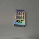 3 x GLAMERMAID Press on Nails Almond,Black Gel False Nails with Design,24 PCS Glue on Nails,Reusable Acrylic Stick on Nails Tips Manicure Set for Women,Primitive Belief