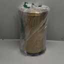 2.6 Gallon Gold Bathroom Trash can with lid,Small Office Garbage can Wastebasket bin for Bedroom,Living Room,Kitchen (Gold)