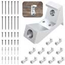 Eliminate Squeaky Floor Noise Floor Repair Kit for Eliminating Squeaks Under Laminate, Hardwood, Vinyl, and Linoleum Floors, Repaired Floors are Safe and Beautiful Without Holes(Silvery 12 Pcs)