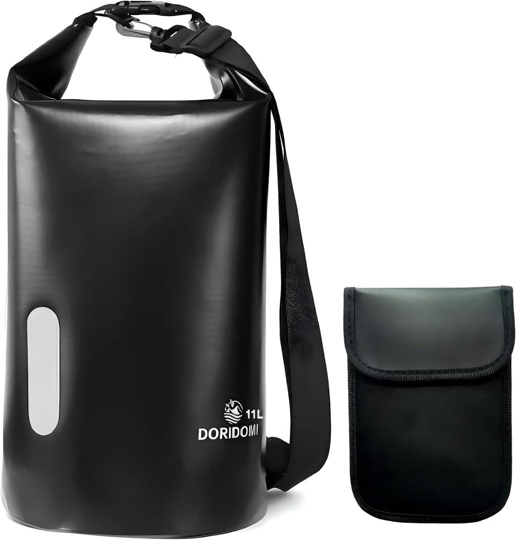 Faraday Bags 11L Set, Waterproof EMP Bag, Military Grade Faraday bag, RFID Signal Blocking Shield Bag, Large Dry Bag for Phones & Laptops Security, Protect Data Devices From Hacking