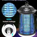 snanlen 4200V High-Powered Electric Bug Zapper Outdoor & Indoor with LED Attractant, Durable ABS Mosquito Zapper Outdoor, Plug-in Fly Trap & Mosquito Killer for Patio, Yard, Garden and Home