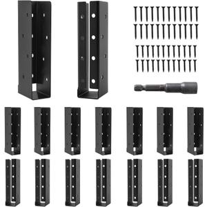 24 Pcs of 2"x 8" Concealed Joist Hangers for Outdoor
