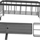 LIFKOME Stainless Steel Faucet Sink Sponge Storage Rack Kitchen Holder for Sponge Drain Board for Dish Rack