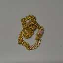 LEIFIDE Dog Chain Collar Diamond Link Puppy Collar 12 mm Wide Dog Necklace Metal Cat Chain Pet Crystal Necklace Jewelry Accessories for Small Medium Large Pet(24 Inch,Gold, AB Color)