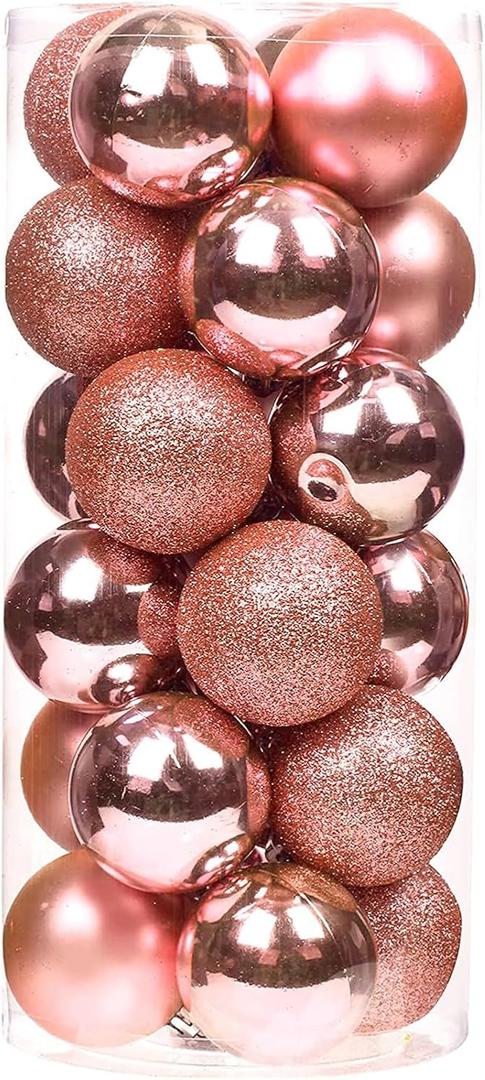Emopeak Christmas Balls Ornaments for Xmas Christmas Tree - 2.36 Inch Shatterproof