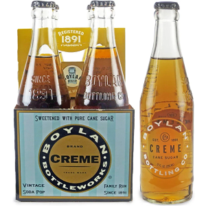 Boylan Cream Soda, 12 Fl Oz (24 Glass Bottles)