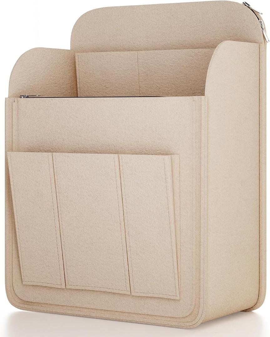 APSOONSELL Backpack Organizer Insert, Felt Bag Organizer for Rucksack Shoulder (Beige)