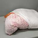 KSIIA Washable Dog Bed Deluxe Plush Dog Crate Beds Comfy Kennel Pad Anti-Slip Pet Sleeping Mat for Large, Jumbo, Medium, Small Dogs Breeds, 35" x 23", Pink