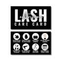 2 x Cute Modern Lash Extension After Care Cards/Pack of 55 business card size. Eyelash extensions supplies great for your lash extension kit (Black, White and tan/light pink)