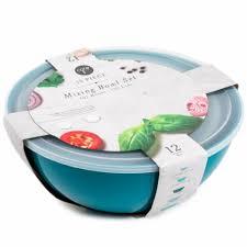 Core Kitchen 12 Piece Mixing Bowl Set With Lids Green