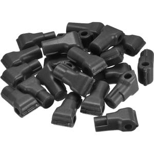 MECCANIXITY Retail Store Supermarket Mobile Phone Anti-Theft Hook Lock, 6mm Special Magnetic Display Shelf Lock,Peg Hook,Black Pack of 50