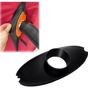 3" Diesel Heater Tent RTT Adapter,Compatible with Igloos, Tents, Hunting Sheds & Rooftop Tents | Easy Installation & Portable Design (Black)