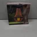 Hanging Candle Lantern Outdoor, 28 Battery Operated Modern Clear Acrylic Crystal Chandeliers with Flickering Yellow Led Candle Light S Hooks for Garden, Backyard, Gazebo, Room Indoor Indoor Decor