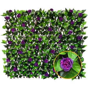 LANDGARDEN Privacy Fence Screen Artificial Leaf Faux Ivy Expandable/Stretchable Fence Cover