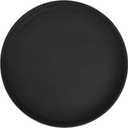 Winco Round Fiberglass Tray with Non-Slip Surface, 16-Inch, Black (15.9")