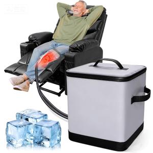 Ice Machine for Knee After Surgery, Cold Therapy Machine for Knee Replacement, Cold Therapy Machine with Programmable Timer Quiet Pump Compression Pad Apply to Arm, Ankle, Thigh