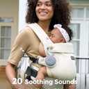 Momcozy Portable Sound Machine with Night Light, White Noise Sound Machine for Baby, 20 Soothing Sounds, Sound Therapy, Long-Lasting Power, Timer, Clips on Stroller, Grey