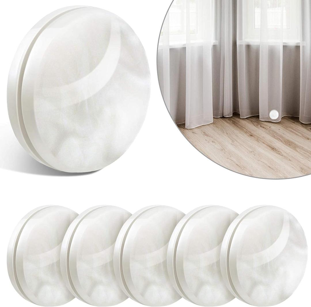 Blulu 12 Pcs/6 Pairs Magnetic Curtain Weights Outdoor Waterproof Shower Curtain Magnet Heavy Duty Weights for Bottom Window Drapery Tablecloth Shower Liner to Stop from Blowing(White)