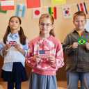 World Flags Flashcards, 245 Countries Flags, Geography Game with World Map - Educational Games for All Ages, Family, Adults, Classrooms & Homeschool, Gift for Teenage, 2.5 x 3.5 in