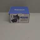 Neck Pillow Airplane, Travel Pillow with Strap, Combo 3D Eye Mask for Sleep, Dual-Density Supportive Foam Travel Neck Pillow for Airplane Flights, Car Road Trip Travel Essentials Black