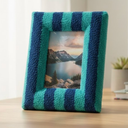 TUFTED PICTURE FRAME FITS 4 × 6 PHOTOS