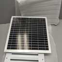 Shipping Container Solar Vent Kit, with 25W Foldable Panel & Thermostat, Rain and Hail Proof, Suitable for Container Houses, Containers, Offices