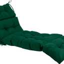 QILLOWAY Indoor/Outdoor Chaise Lounge Cushion, Replacement Pool Cushions. (Mallard/Forest Green) (Mallard / Forest Green)
