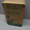 ECOLipak 300 Count Compostable Paper Cups, 8 oz Biodegradable Disposable Paper Coffee Cups with PLA Lined, Eco friendly Hot Drinking Cups for Party, Picnic,Travel,and Events