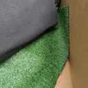 Ottomanson Artificial Grass Turf 2'7" x 24' Indoor Outdoor Faux Grass Rug with Drainage Holes, Customizable with Extra Long Size Options, Perfect for Patio Lawn Balcony Weddings Photoshoot Backdrop