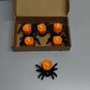 6 PCS Halloween Tea Lights Candles, Battery Operated Halloween's Flameless LED Candles, Spider Tealights Spooky Electric Flickering Fake Candle for Halloween Party Decorations
