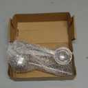 Empty Refillable Glass Cosmetic Jar 4 Pack 5g/0.17oz with Bamboo Lids,Skin Care Travel Containers Pot Vial Holder Sample Storage for Eye Cream Lotion Ointments Lip Balm Brown