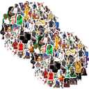 Basketball Star Sports Stickers100 x 2 Pcs.Decor Vinyl Decals Gifts Merch Party Supplies for Water Bottles Skateboard Luggage Scrapbook Kids Teens Adult