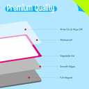 4 x Magnetic Blank Labels, 12 PCS Dry Erase Reusable Neon Name Tag Magnets with Colorful Frame in 6 Colors for Whiteboard, Locker, Fridge, School, Office, Home (Each Measures 4" x 4")