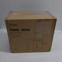 Qcen Juicer Machine, 800W Centrifugal Juicer Extractor with Wide Mouth 3 Feed Chute for Fruit Vegetable, Easy to Clean, Stainless Steel, BPA-free (Black)