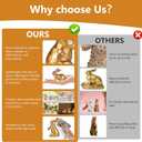 Easter Bunny Decorations,Vintage Gold Rabbit Figurine, Small Resin Bunnies for Home Spring Farmhouse Decor (Gold Faceted-2PCS)