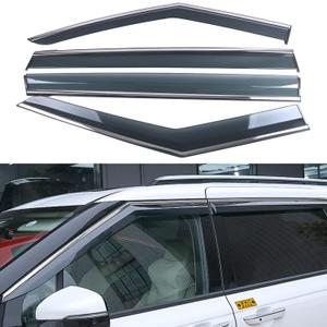 L2R for Kia Carnival 2022 2023 2024 2025 Side Window Wind Deflectors Sun Rain Guard Vent Shade Window Visors Cover Car Accessories 4pcs
