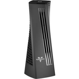 Vornado HELIX2 Personal Tower Fan with 2 Speed Settings, Illuminated Touch Controls, 70-Degrees of Oscillation, Small Footprint, Black